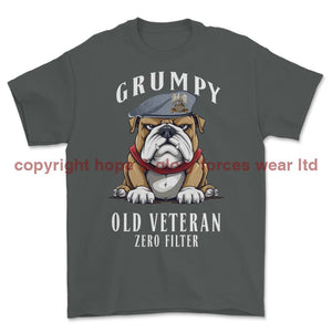 Grumpy Old Scots Dragoon Guards Veteran Printed T-Shirt