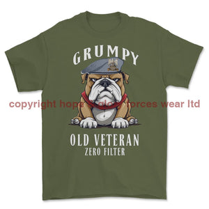 Grumpy Old Scots Dragoon Guards Veteran Printed T-Shirt