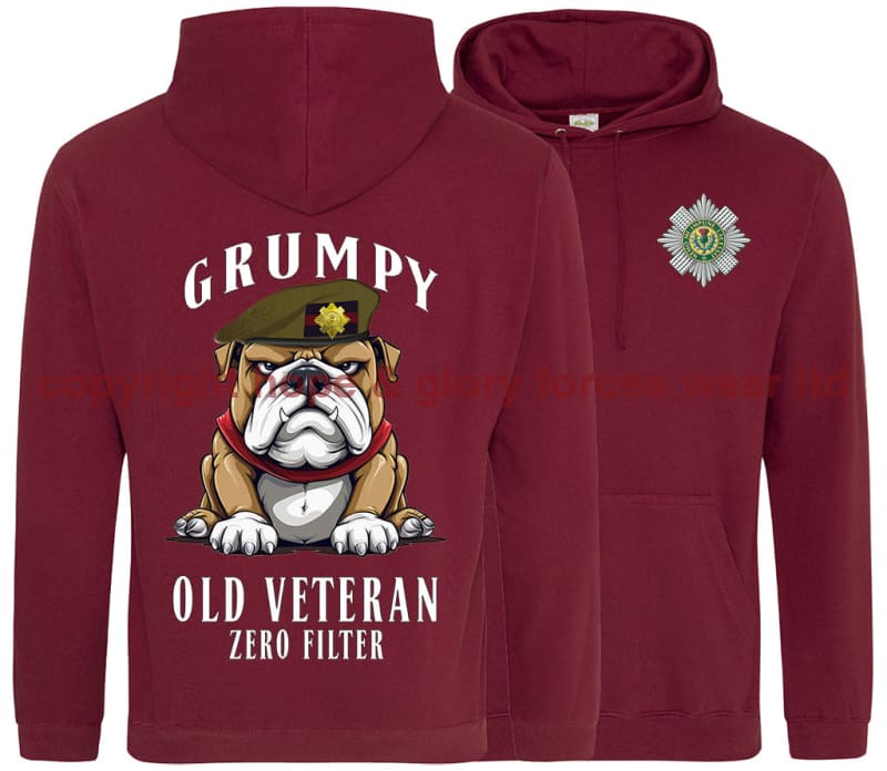 Grumpy Old Scots Guards Veteran Double Side Printed Hoodie