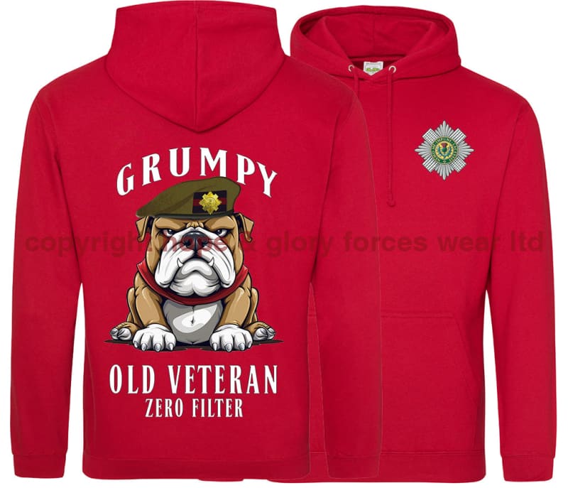 Grumpy Old Scots Guards Veteran Double Side Printed Hoodie