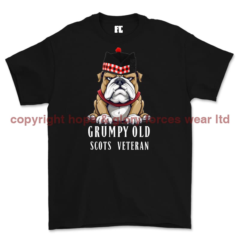 Grumpy Old Scots Veteran Printed T-Shirt