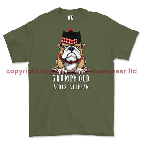 Grumpy Old Scots Veteran Printed T-Shirt