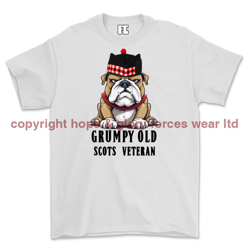 Grumpy Old Scots Veteran Printed T-Shirt