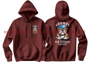 Grumpy Old Un Veteran Double Side Printed Hoodie (Armed Forces)