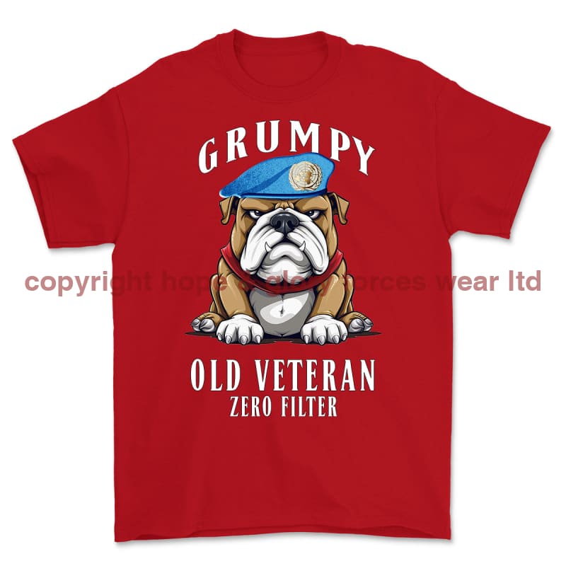 Grumpy Old UN Veteran Printed T-Shirt