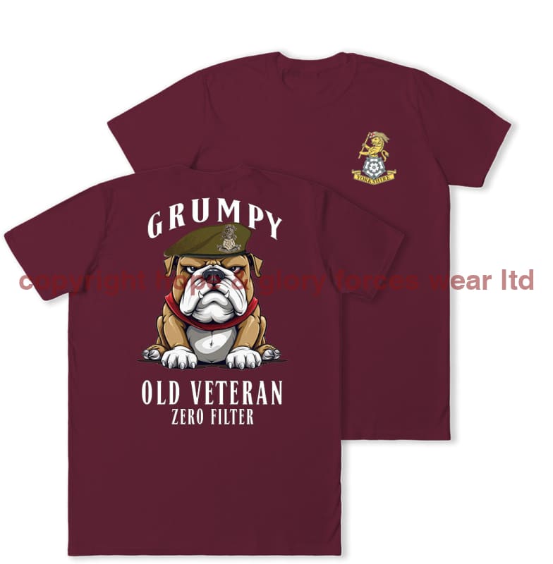 Grumpy Old Yorkshire Regiment Veteran Double Print T-Shirt