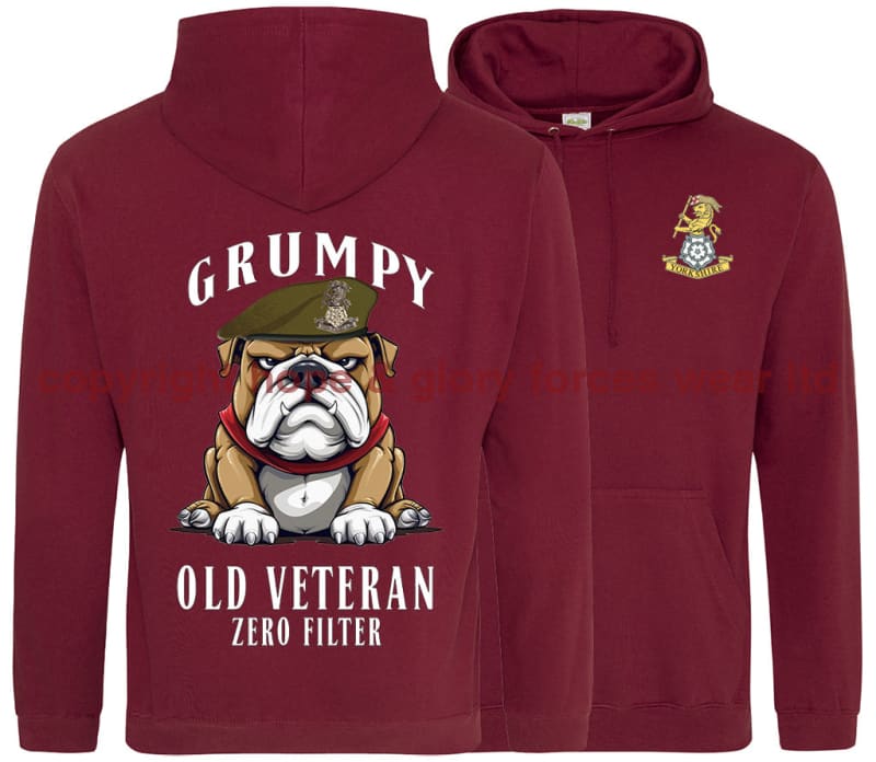 Grumpy Old Yorkshire Regiment Veteran Double Side Printed Hoodie