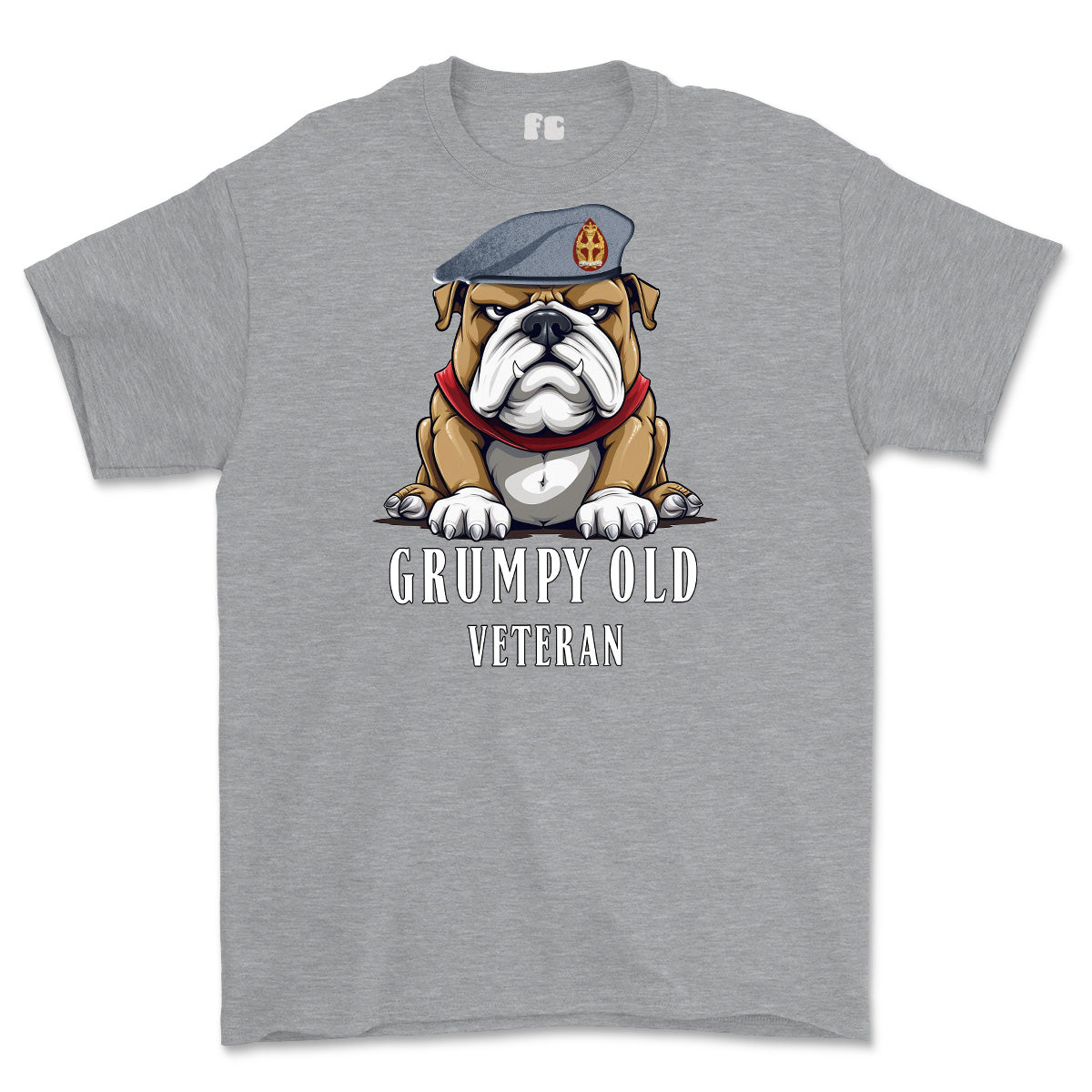 Grumpy Old QARANC Veteran Printed T-Shirt