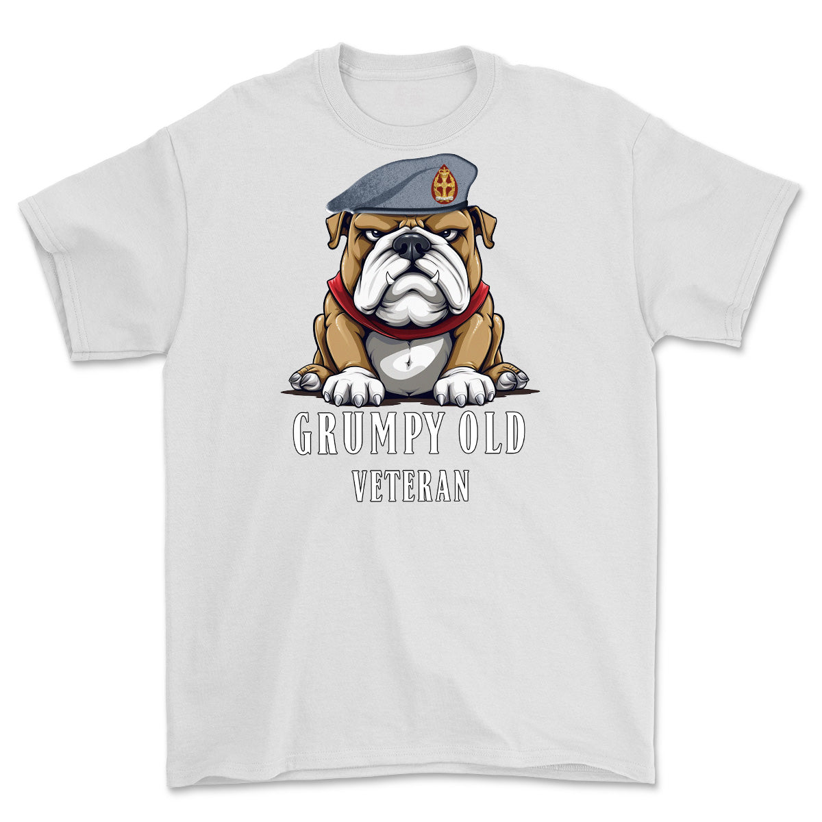 Grumpy Old QARANC Veteran Printed T-Shirt