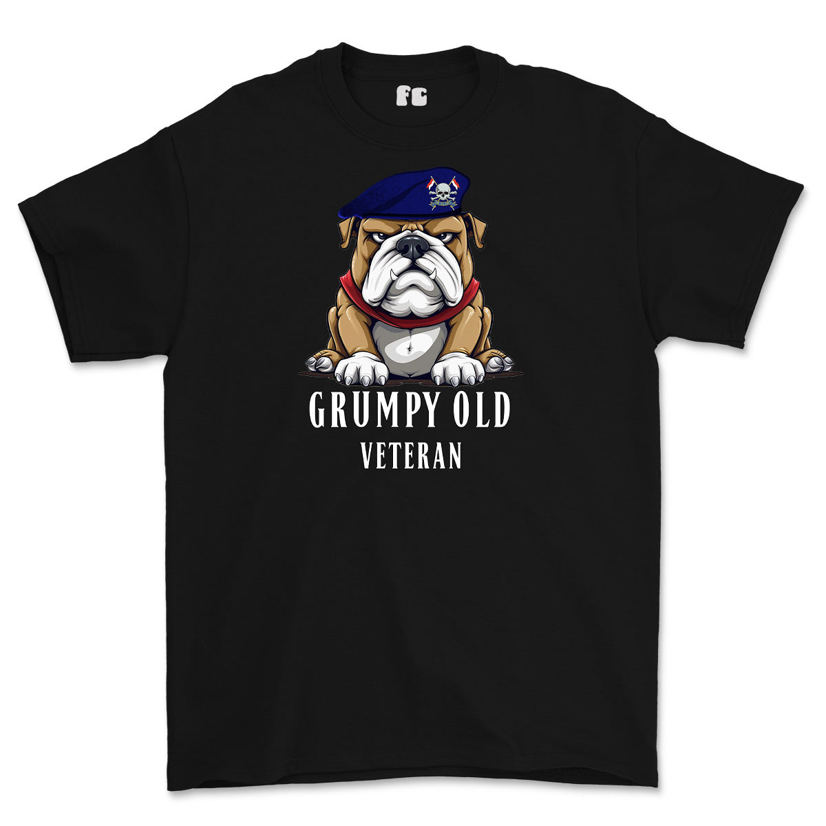 Grumpy Old Royal Lancer Veteran Printed T-Shirt