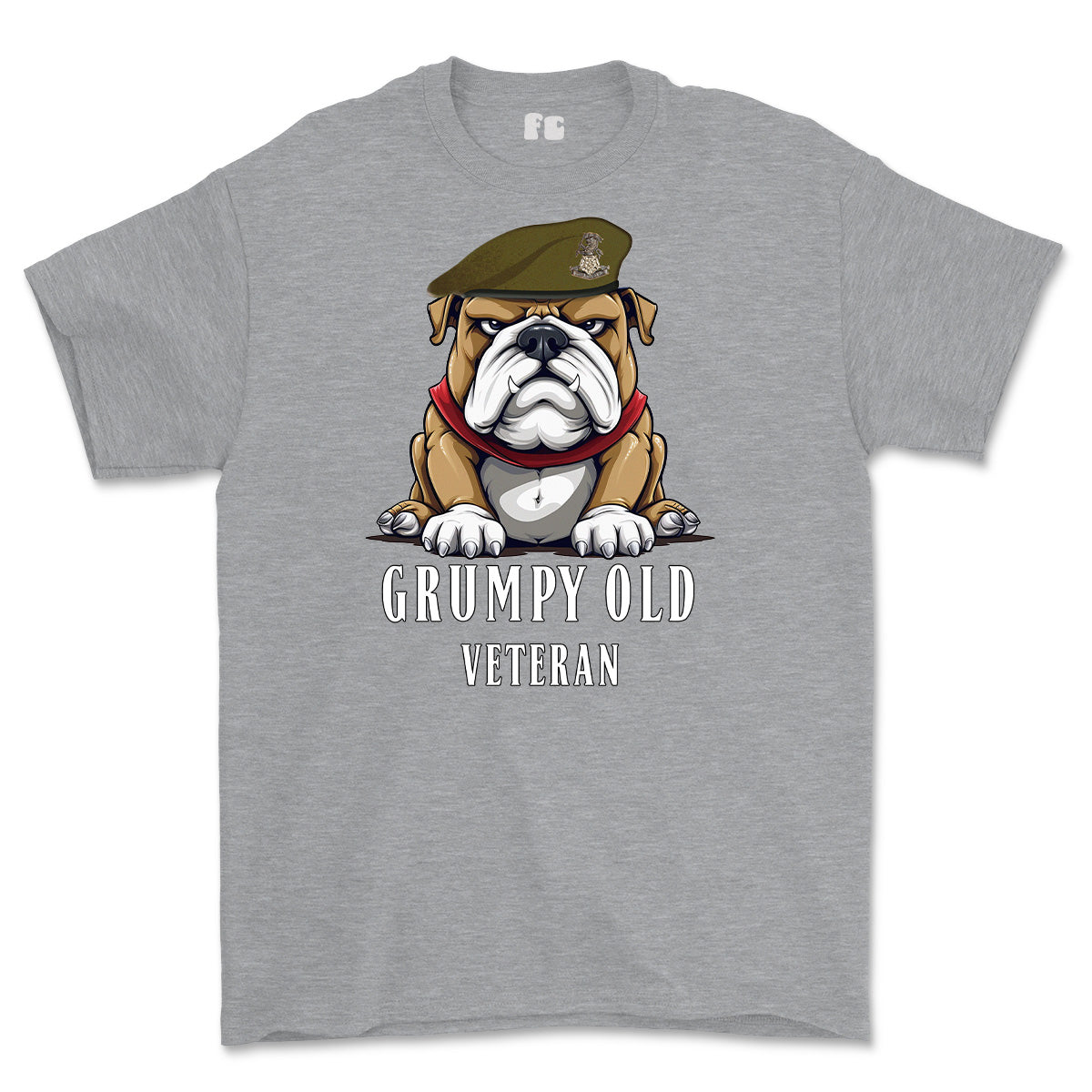 Grumpy Old Yorkshire Regiment Veteran Printed T-Shirt