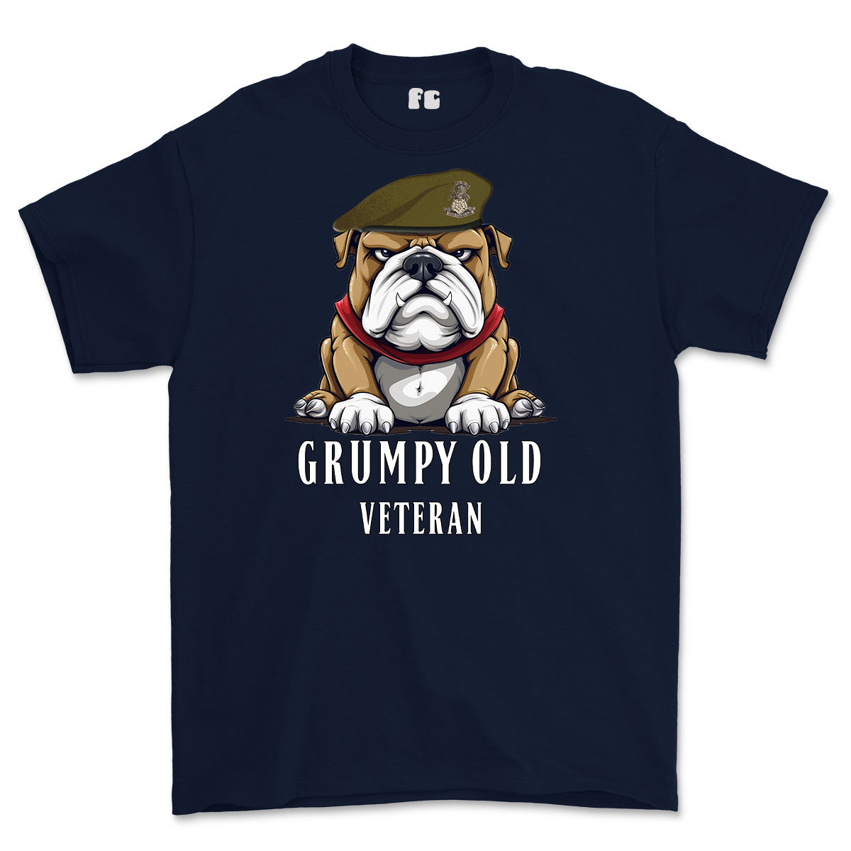 Grumpy Old Yorkshire Regiment Veteran Printed T-Shirt