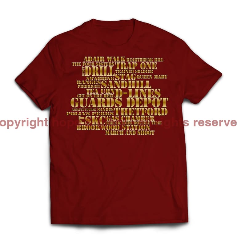 Guards Jargon Mash-Up Printed T-Shirt