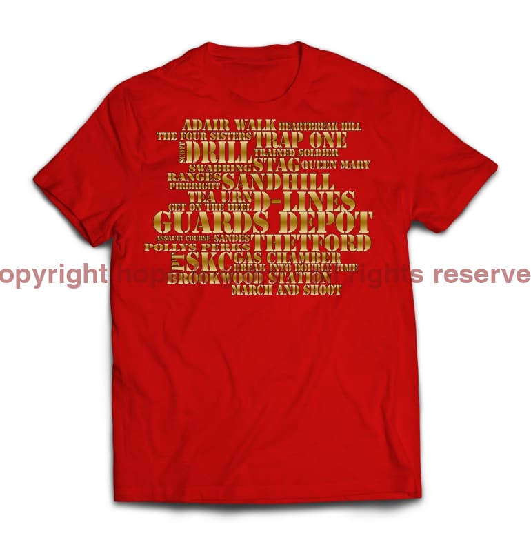 Guards Jargon Mash-Up Printed T-Shirt