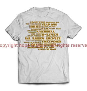 Guards Jargon Mash-Up Printed T-Shirt