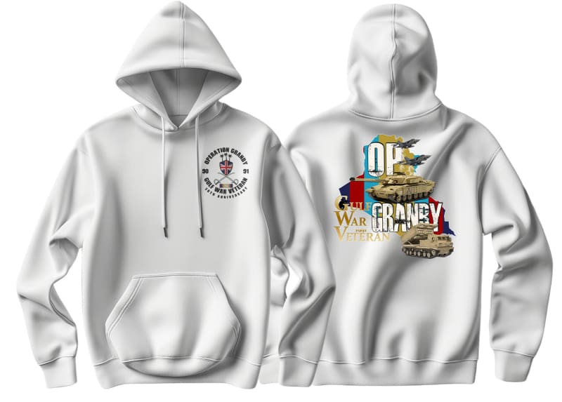 Gulf War 30 Op Granby Double Side Printed Hoodie