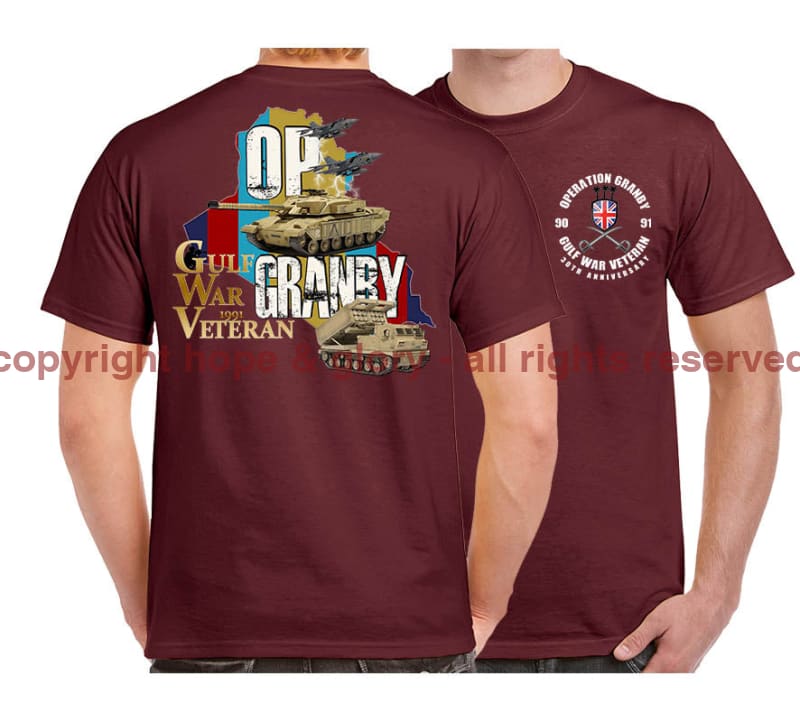 Gulf War 30 Veteran Double Side Printed T-Shirt