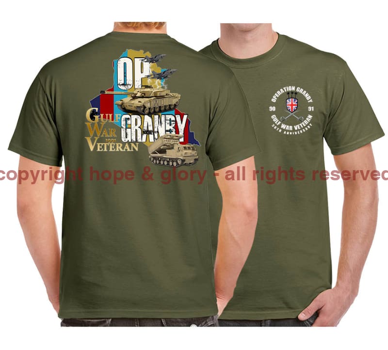 Gulf War 30 Veteran Double Side Printed T-Shirt