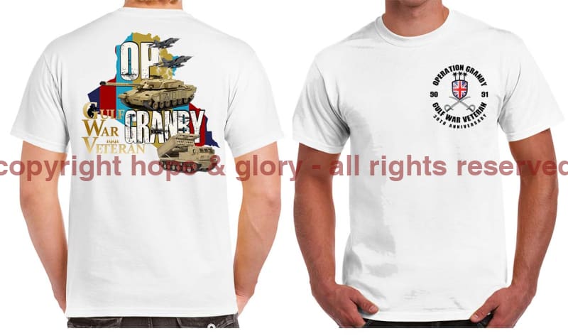 Gulf War 30 Veteran Double Side Printed T-Shirt