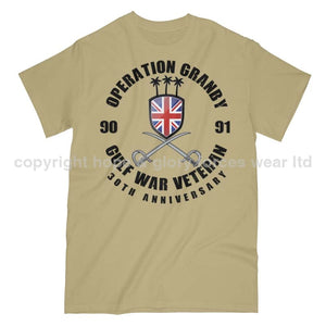 Gulf War 30 Veteran Full Frontal Printed T-Shirt