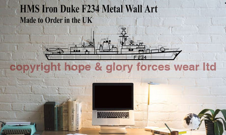 HMS Iron Duke F234 Metal Wall Art