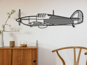 Hurricane Fighter Plane Metal Wall Art