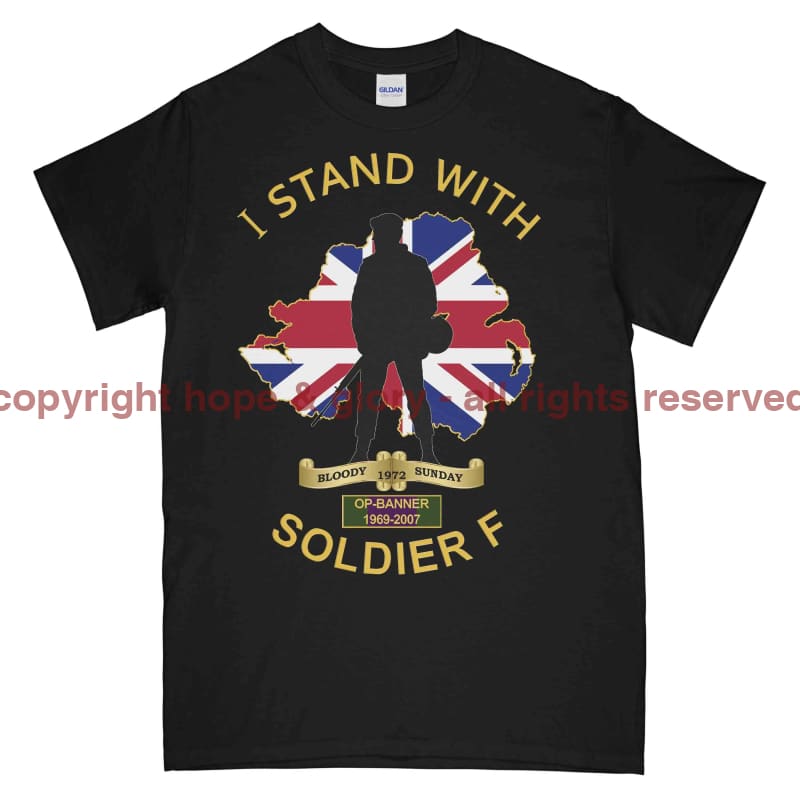 I Stand With Soldier F Printed T-Shirt