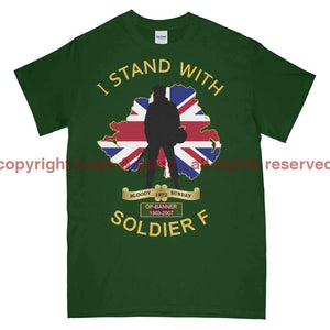 I Stand With Soldier F Printed T-Shirt