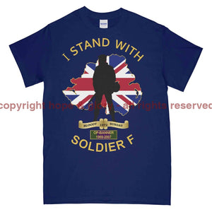 I Stand With Soldier F Printed T-Shirt