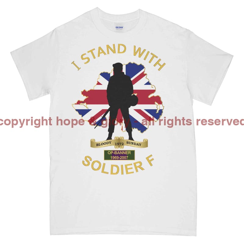 I Stand With Soldier F Printed T-Shirt