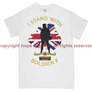 I Stand With Soldier F Printed T-Shirt