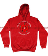 I’m From Lancashire God’s Country Front Printed Hoodie Xs - 34 Inch Chest / Fire Red Hoodie