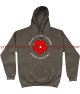 I’m From Lancashire God’s Country Front Printed Hoodie Xs - 34 Inch Chest / Mocha Brown Hoodie