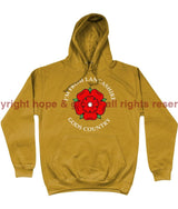 I’m From Lancashire God’s Country Front Printed Hoodie Xs - 34 Inch Chest / Mustard Hoodie