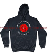 I’m From Lancashire God’s Country Front Printed Hoodie Xs - 34 Inch Chest / New French Navy