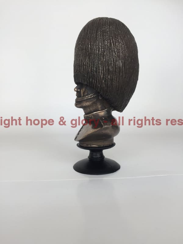 Military Statue - Irish Guards Bust Cold Cast Bronze Military Statue Sculpture