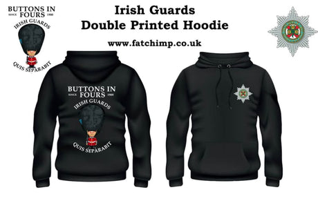 Irish Guards Buttons In Four's Double Side Printed Hoodie