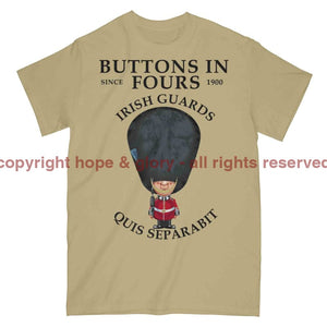 Irish Guards Buttons In Fours Military Printed T-Shirt