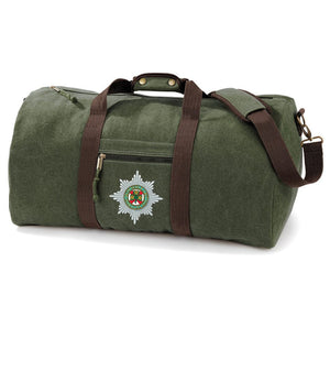 Irish Guards Vintage Canvas Holdall