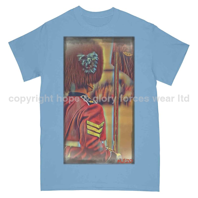 Irish Guards On Parade Guardsman Art Printed T-Shirt