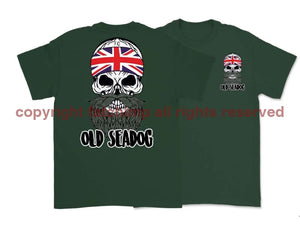 Jack Skull Old Sea Dog Double Side Printed T-Shirt