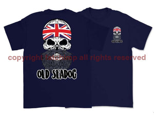 Jack Skull Old Sea Dog Double Side Printed T-Shirt