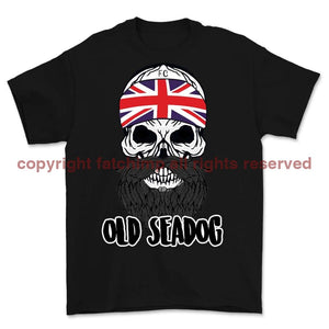 Jack Skull Old Sea Dog Printed T-Shirt