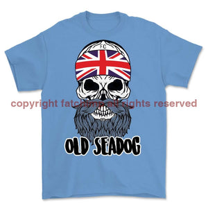 Jack Skull Old Sea Dog Printed T-Shirt