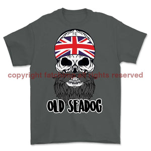 Jack Skull Old Sea Dog Printed T-Shirt