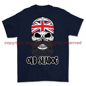 Jack Skull Old Sea Dog Printed T-Shirt