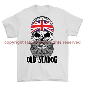 Jack Skull Old Sea Dog Printed T-Shirt