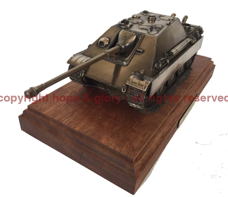 Jagdpanther Bronze Tank Destroyer Model