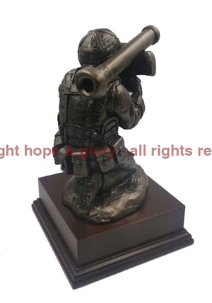 Javelin Operator Cold Cast Bronze Sculpture