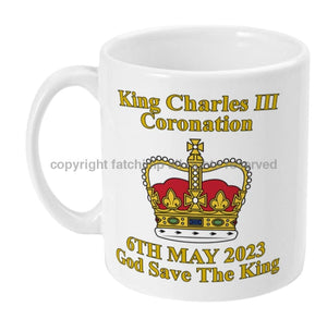 KING CHARLES God Save The King Ceramic Mug